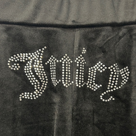 Juicy Couture Black Velour Athletic Shorts - Picture 2 of 5